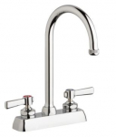 Chicago Faucets W4D-GN2AE1-369ABCP Workboard Faucet, 4''